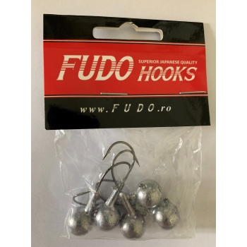 GŁÓWKA JIGOWA FUDO HOOKS #2/0 14 GR 5 SZTUK